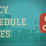 Web Banner of Mass schedule changes